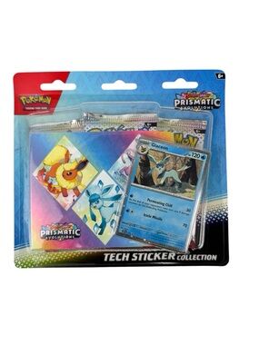 Pokémon TCG Prismatic Evolutions Glaceon Tech Sticker Collection Sealed Promo